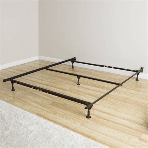 queen bed frame with rails.